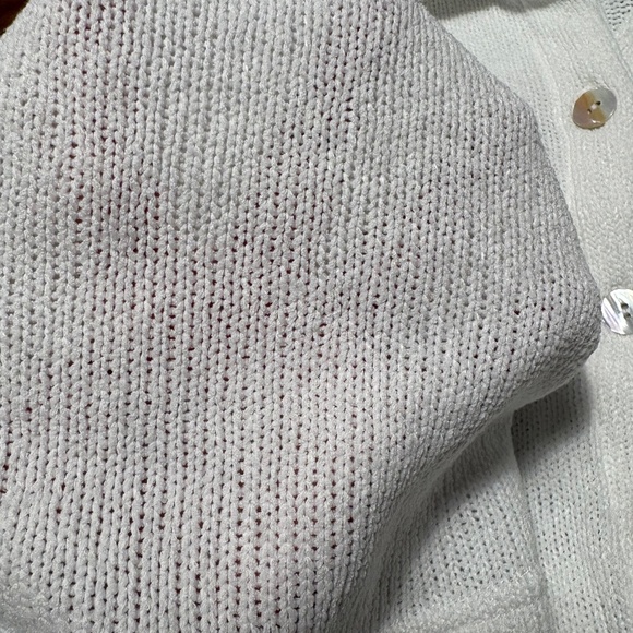 Sabo collared cardigan sweater - white - size medium / 6 - Picture 7 of 7